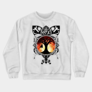 Odin Learning the Runes - Sunset Variant Crewneck Sweatshirt